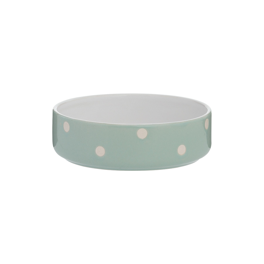 Mason Cash Polka Dot Pet Bowl Sage Green | Pets