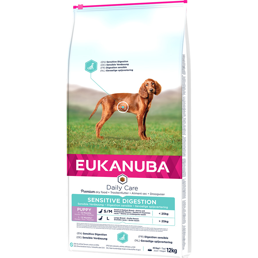 Eukanuba Daily Care Sensitive Digestion Puppy Dry Dog Food Chicken Pets