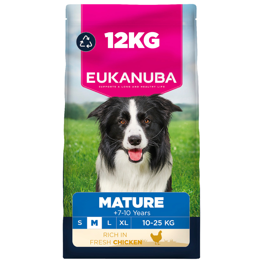Eukanuba Medium Breed Mature Dry Dog Food Chicken