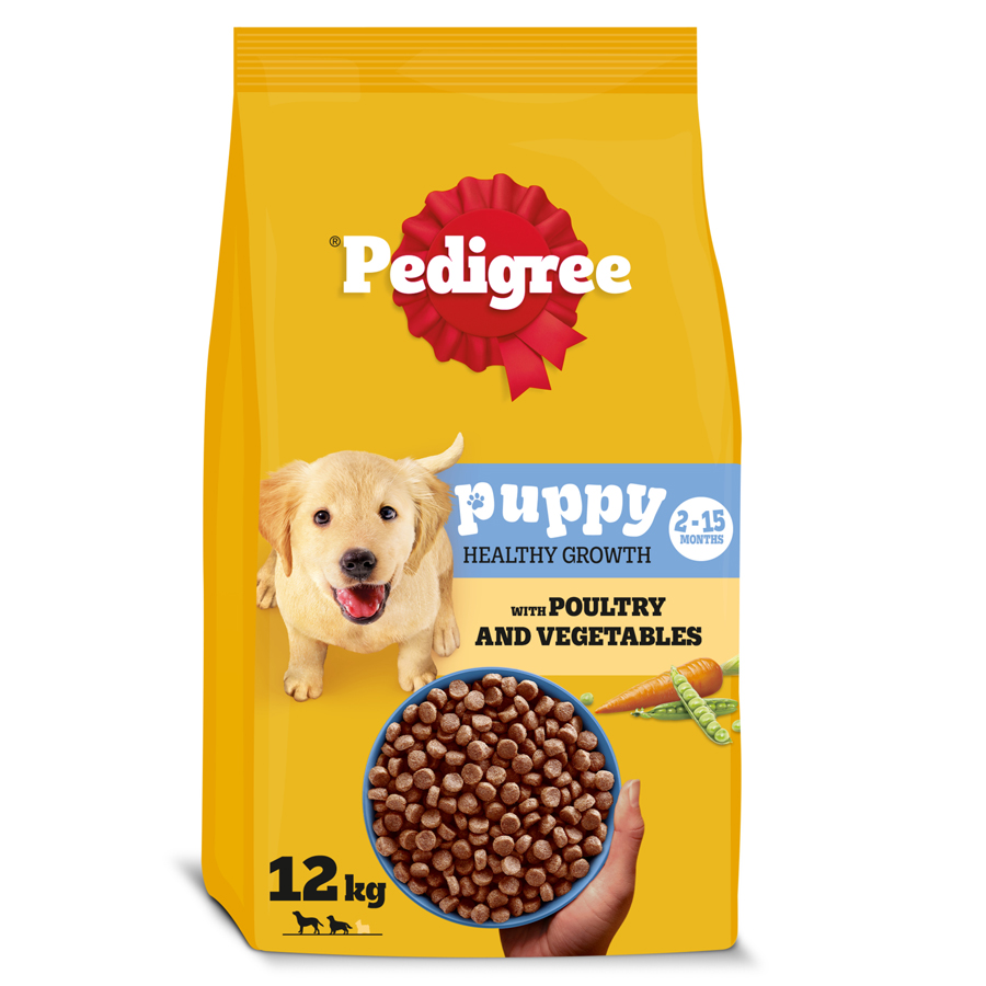 Pedigree Complete Medium Puppy Dry Dog Food Poultry & Veg