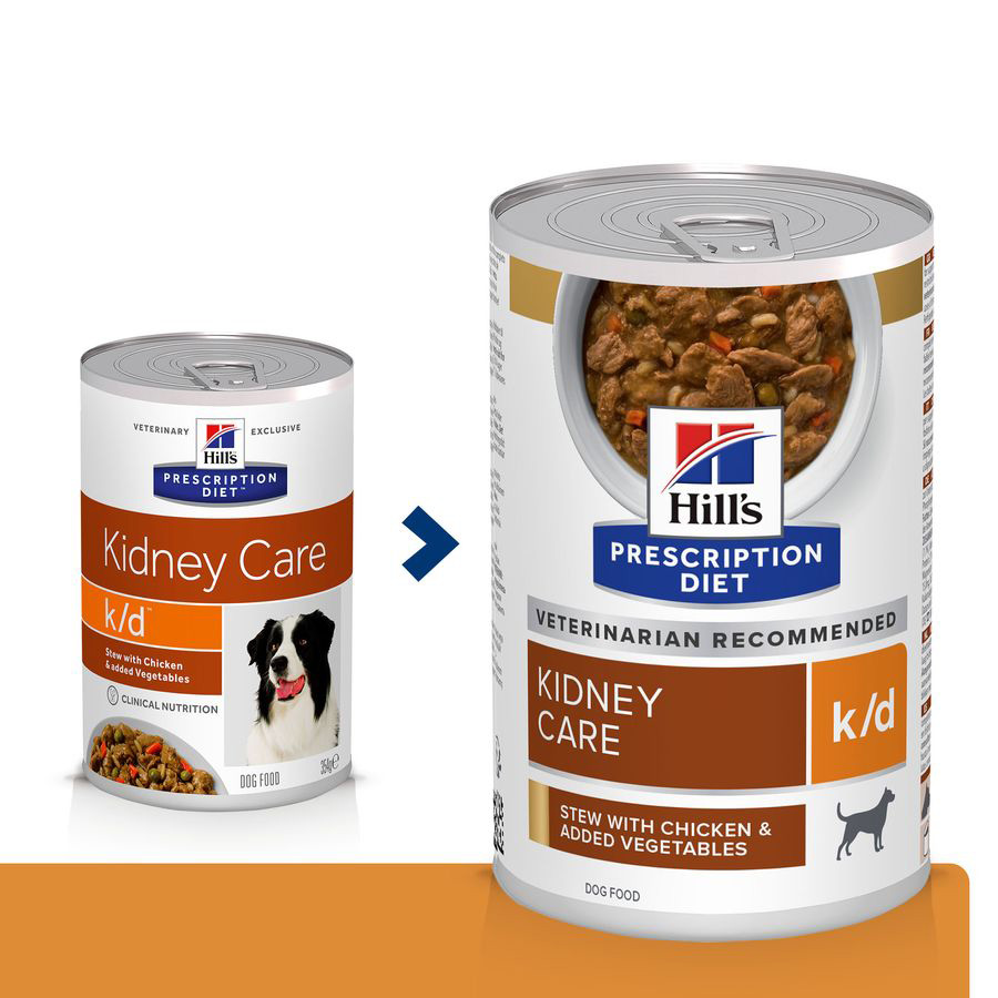 Amazon Hill s Prescription Diet k d Kidney Care Chicken Vegetable Stew Wet Dog Food Veterinary Diet 12.5 oz. Cans 12 Pack