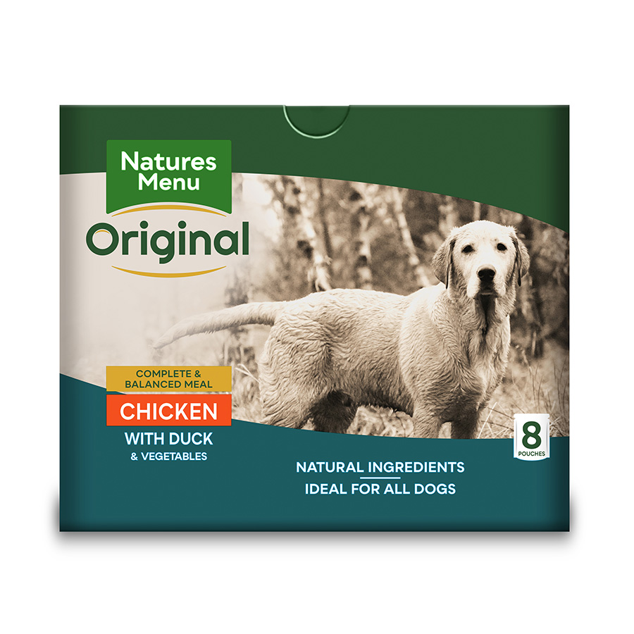 Natures Menu Wet Dog Food Chicken And Duck With Veg And Rice 8X300G Pouches