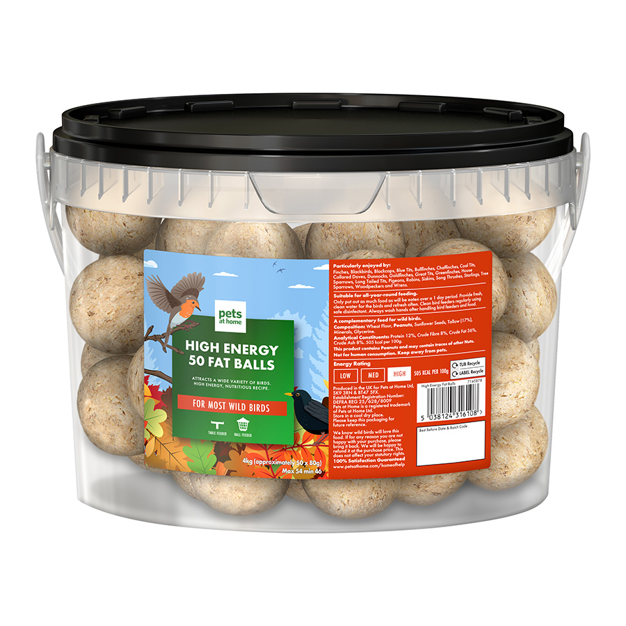 Pets at Home High Energy Wild Bird Fat Balls Pets