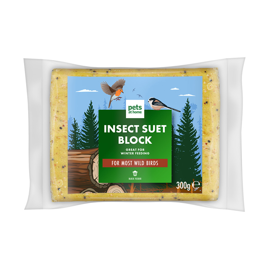 Pets At Home Insect Suet Block Wild Bird Food 300G