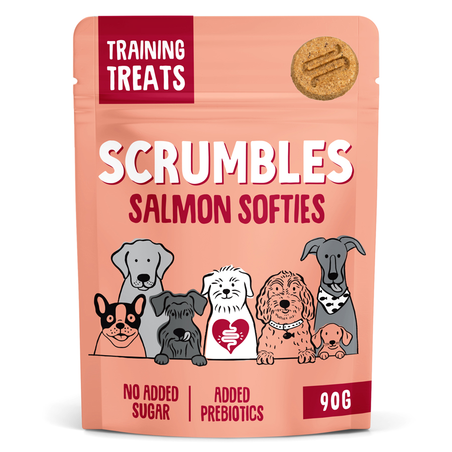 Scrumbles Gut Friendly Dog Training Treats Salmon Softies