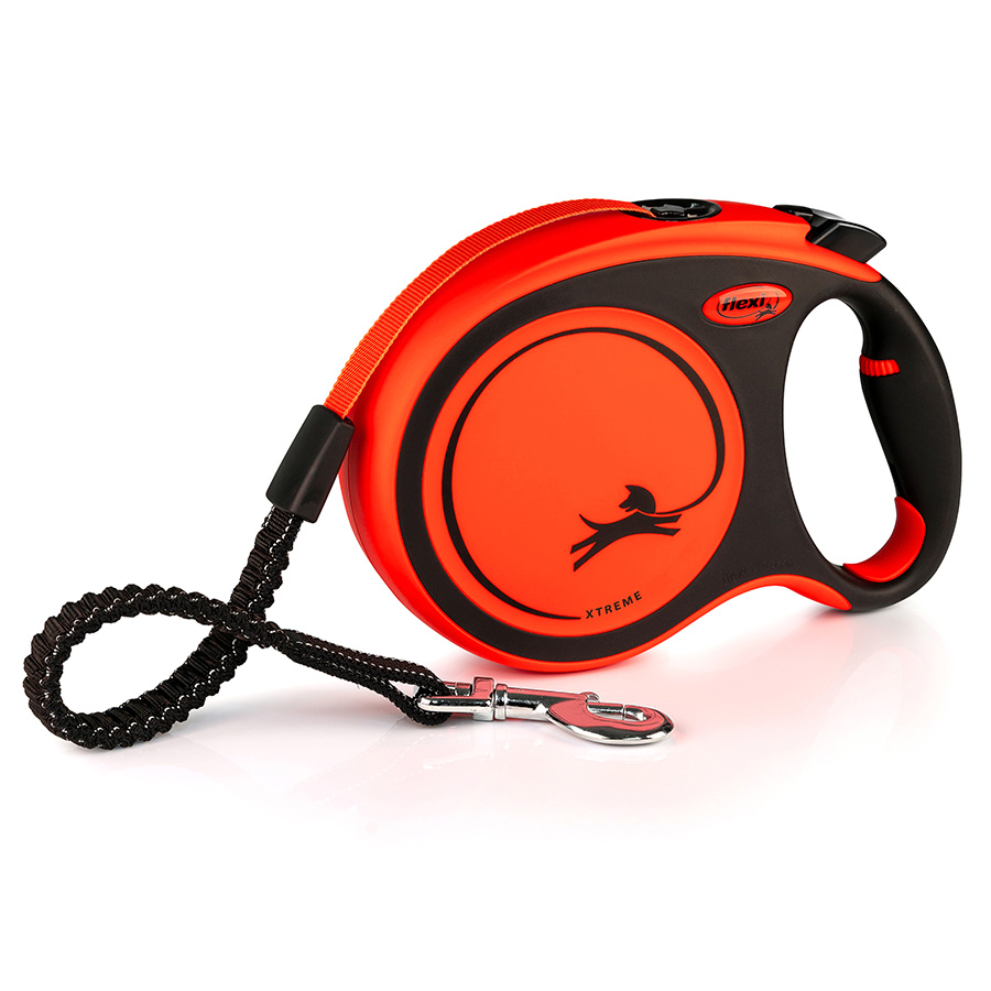 Flexi Xtreme Extending Dog Lead Large Orange Pets