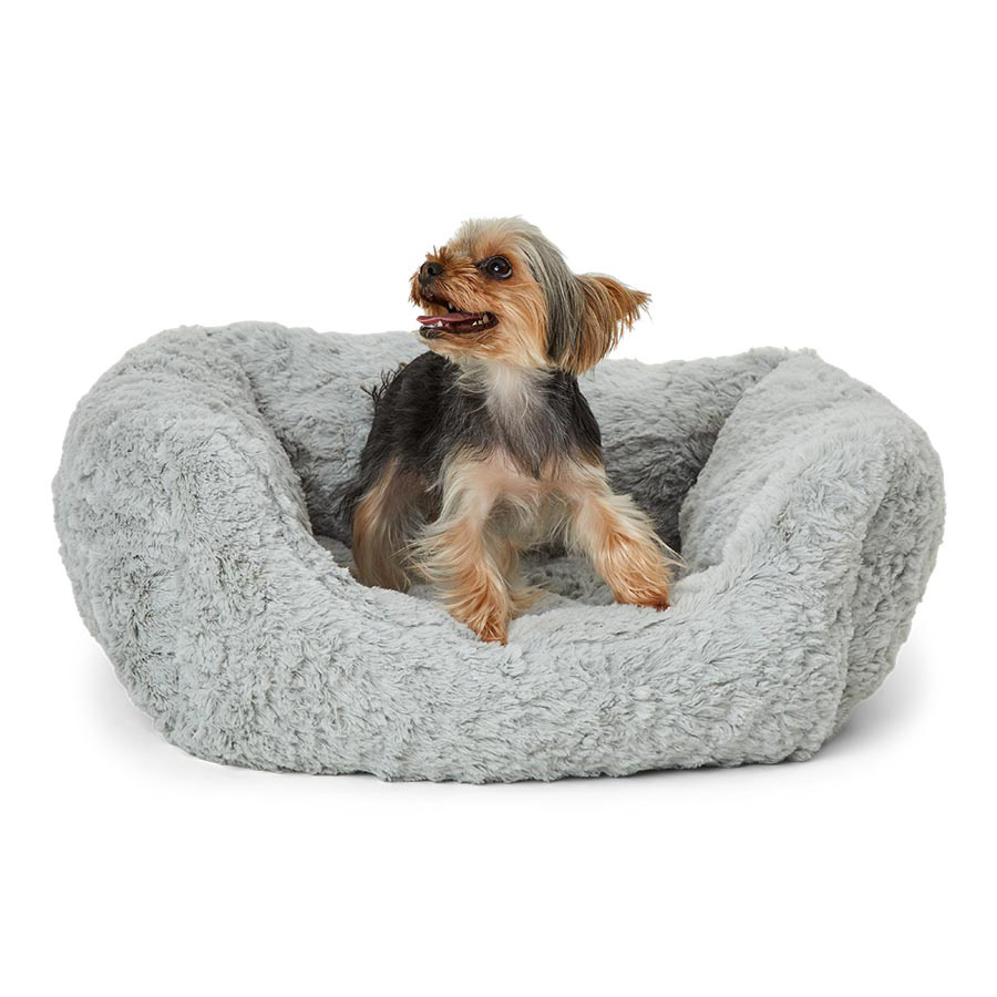 Pets at Home Heated Square Puppy Bed Grey | Pets