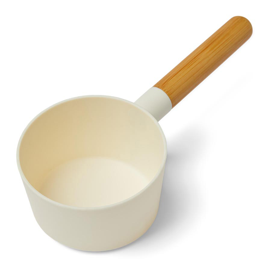 Just For Puppy Bamboo Feeding Scoop White