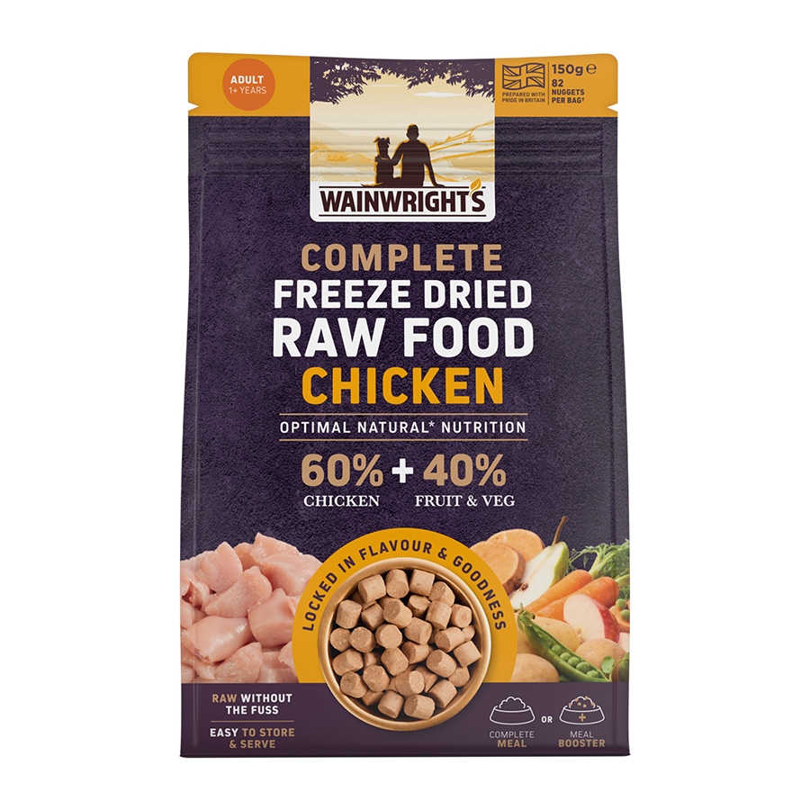Wainwright's Complete Freeze Dried Raw Adult Dog Food Chicken 150g