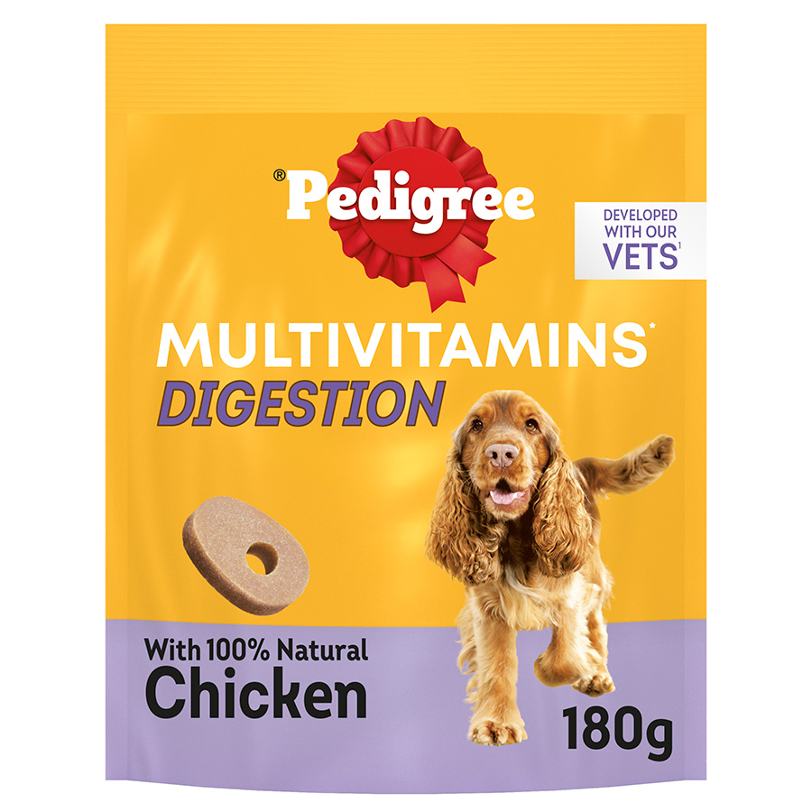 Pedigree Digestion Multivitamin Supplement Adult Dog Soft Chews 180G