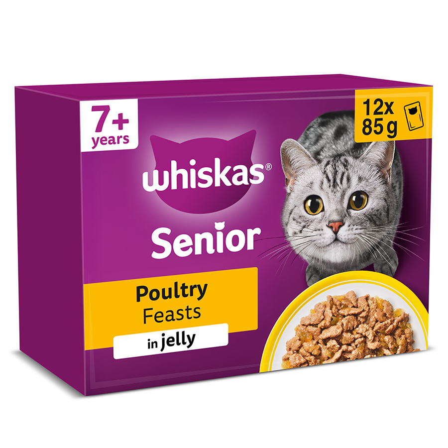 Whiskas 7+ Senior Wet Cat Food Poultry In