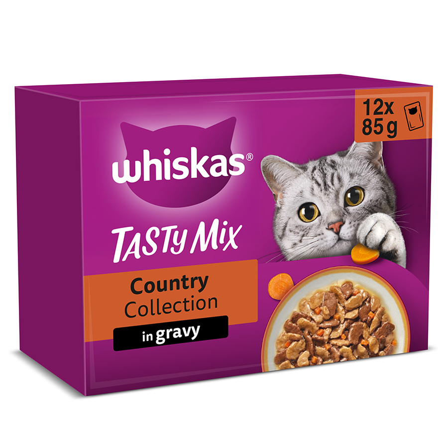 Whiskas 1+ Adult Wet Cat Food Country Collection