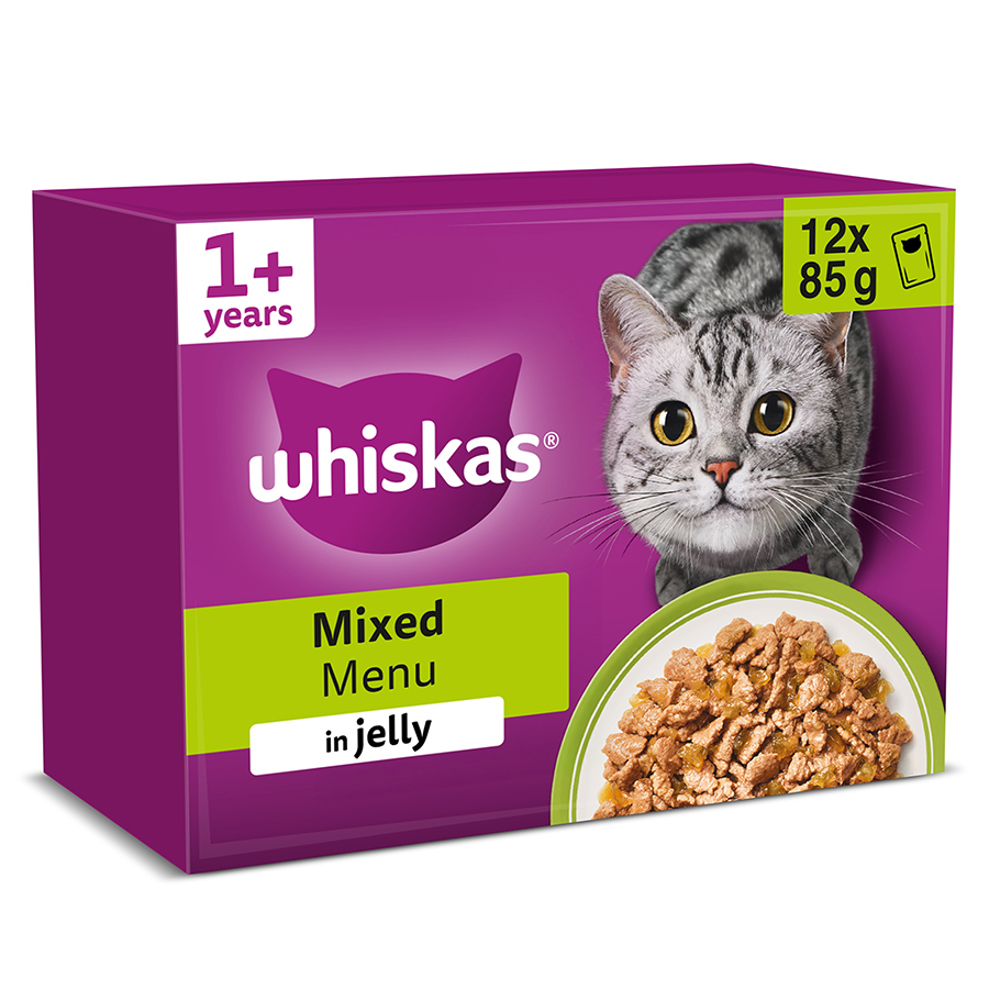 Whiskas 1+ Adult Wet Cat Food Mixed Menu