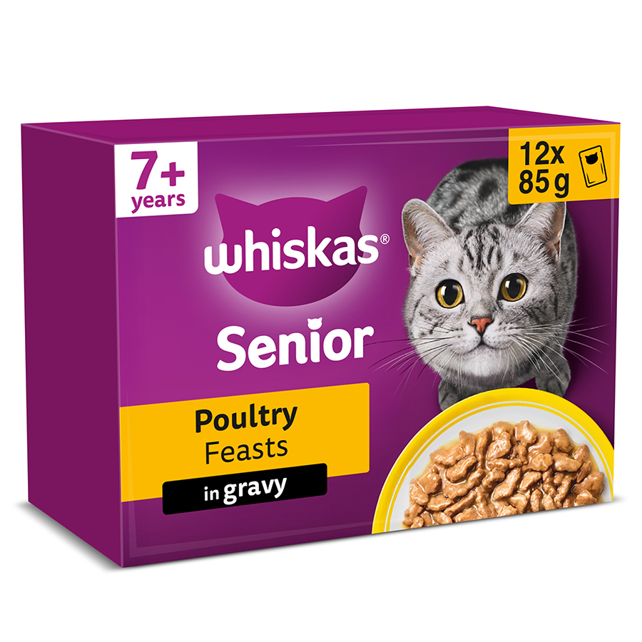 Whiskas 7+ Senior Wet Cat Food Poultry in