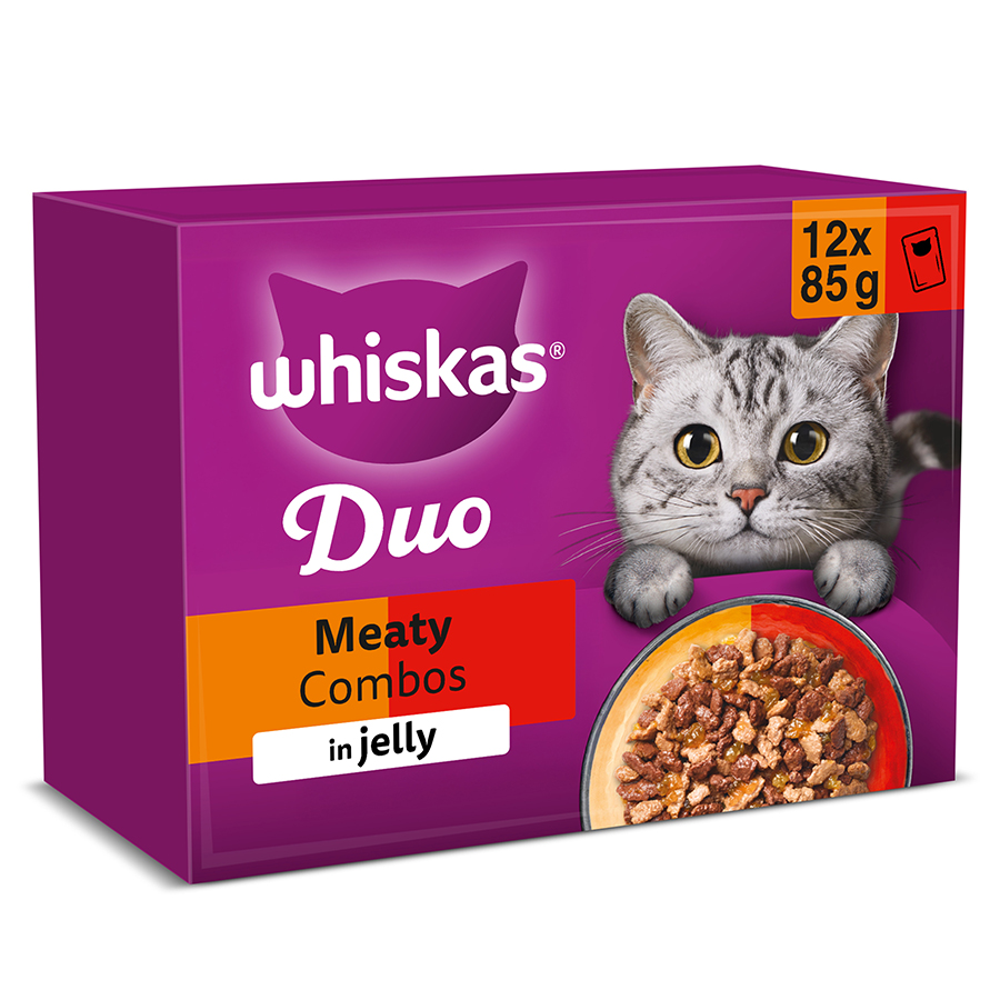 Whiskas 1+ Adult Wet Cat Food Meaty Combos