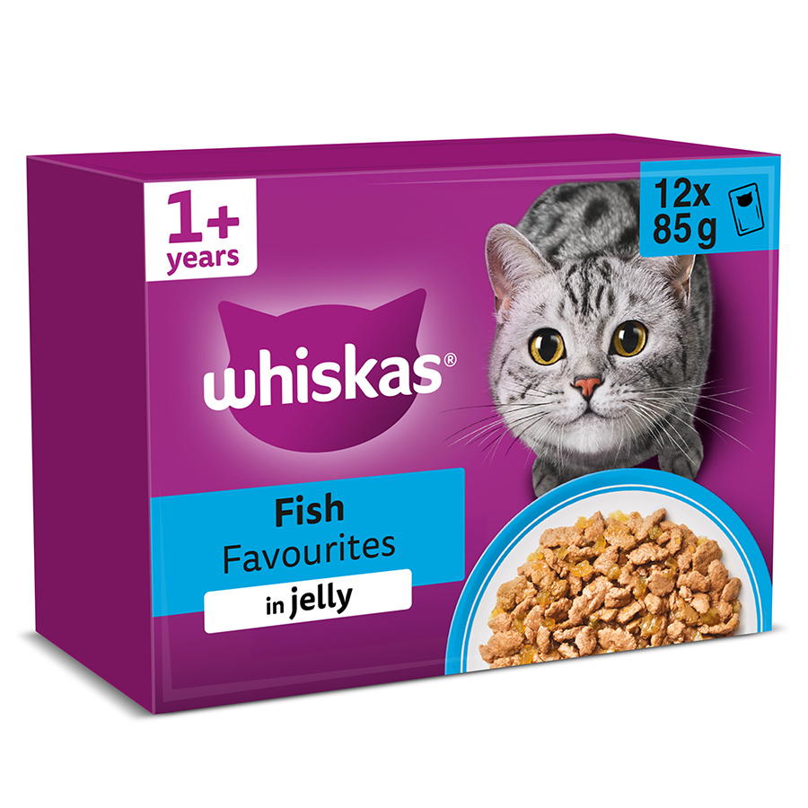 Whiskas 1+ Adult Wet Cat Food Fish in