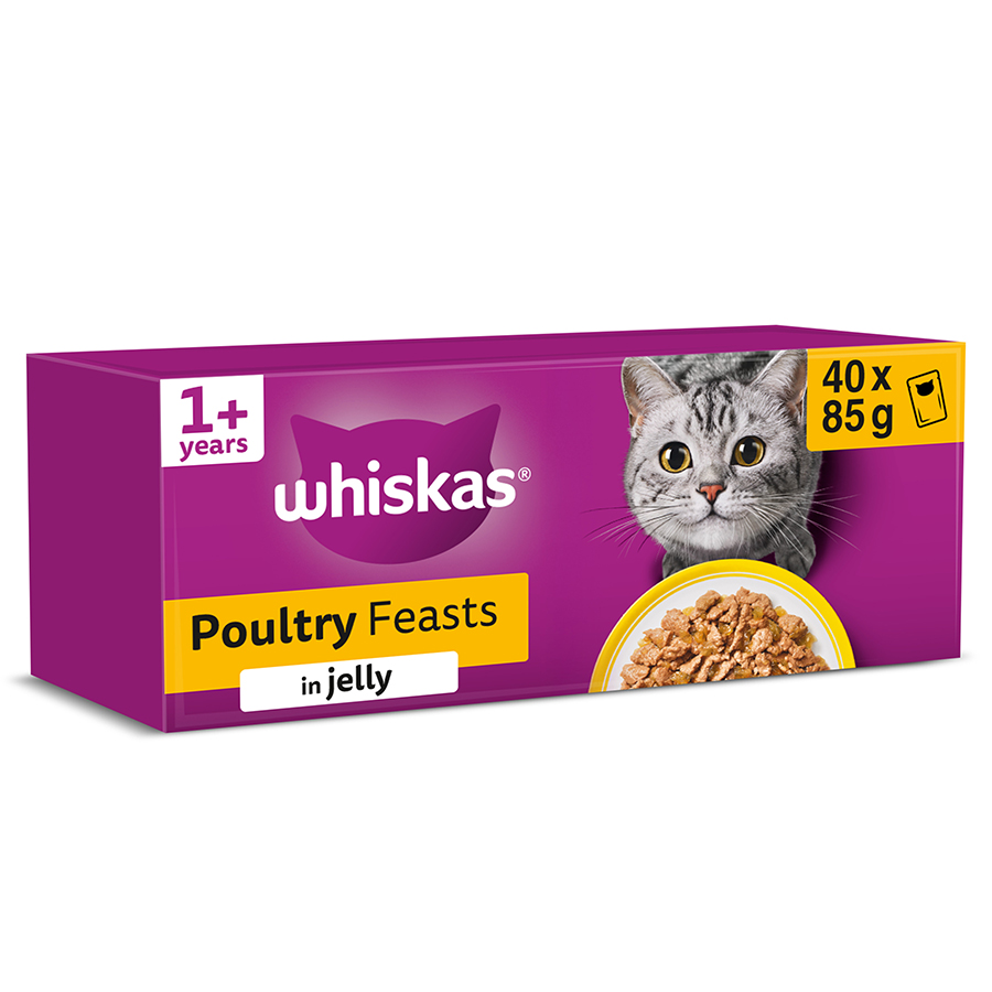 Whiskas 1+ Adult Wet Cat Food Poultry in