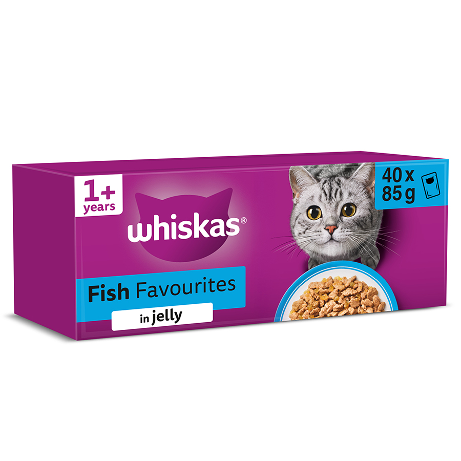 Whiskas 1+ Adult Wet Cat Food Fish In
