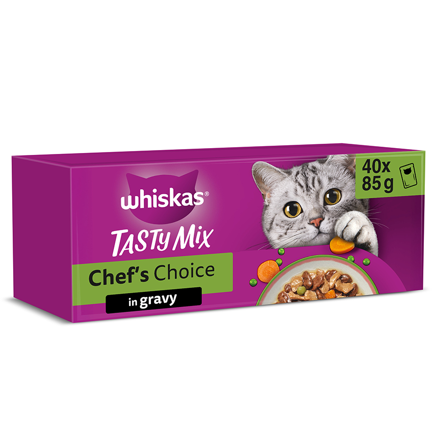 Whiskas 1+ Adult Wet Cat Food Chef's Choice