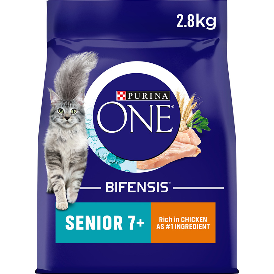 Purina ONE Senior Dry Cat Food Chicken Pets