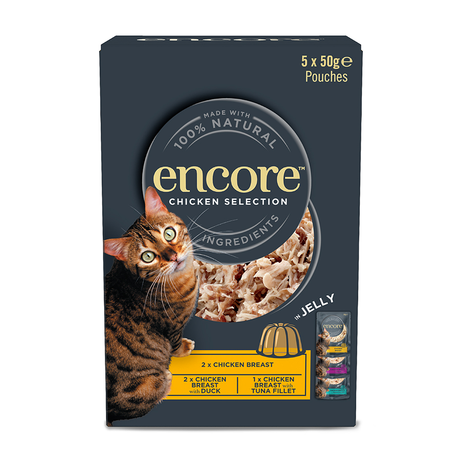 Encore Wet Adult Cat Food Chicken Selection In Jelly
