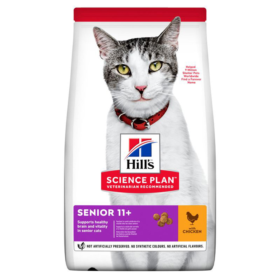 Hill s Science Plan Senior Dry Cat Food Chicken Pets