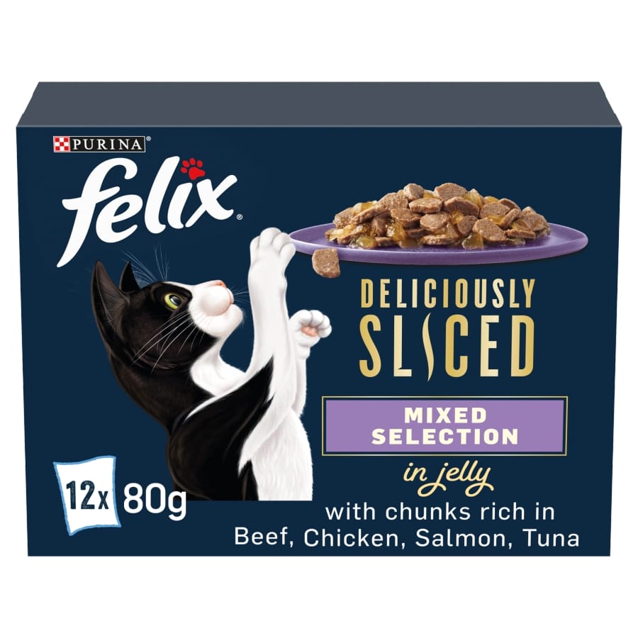 Felix Deliciously Sliced Adult Wet Cat Food Mixed Selection in Jelly