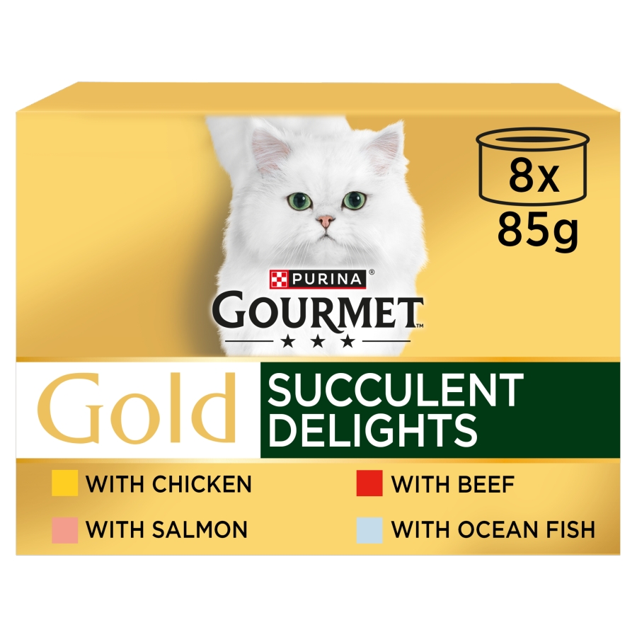 Gourmet Gold Adult Wet Cat Food Succulent Delights