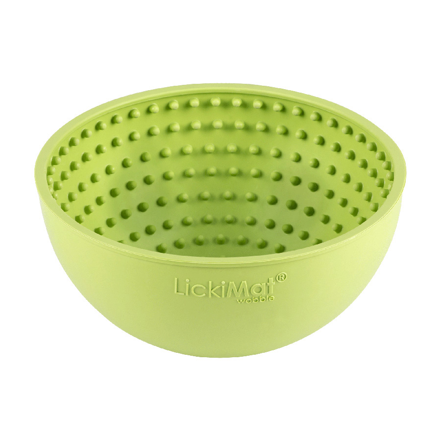 Lickimat Wobble Dog Slow Feeder Green
