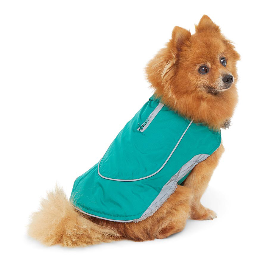 Pets At Home Ripstop Dog Jacket Green Large