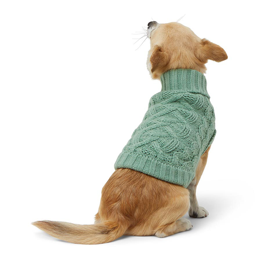 Eddie bauer two tone cable dog sweater best sale