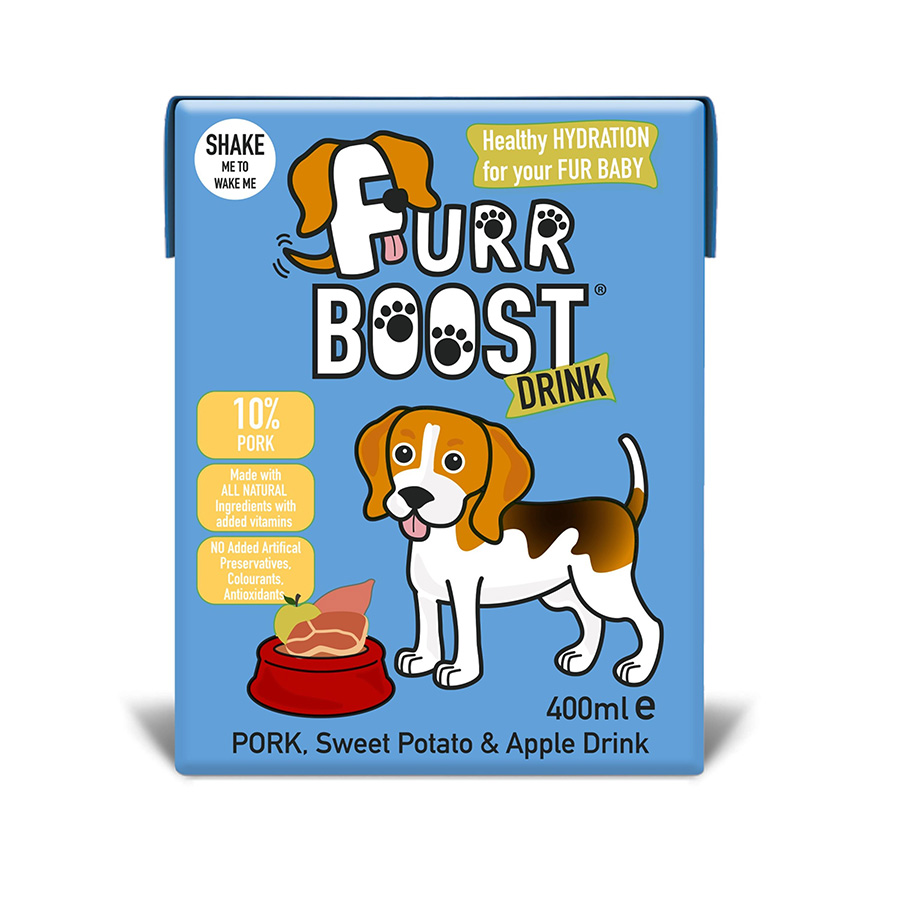 Furrboost Pork, Sweet Potato & Apple Dog Hydration Drink 400Ml