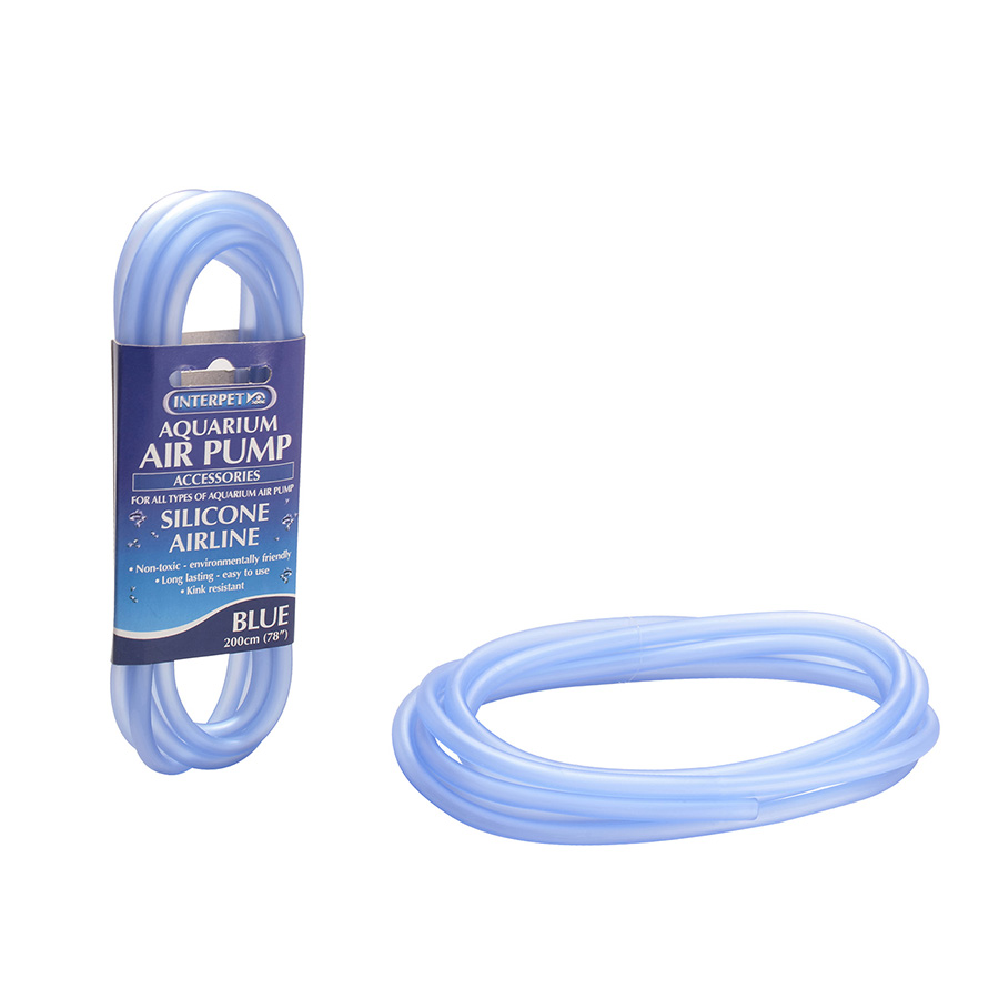 Interpet Aquarium Silicone Airline Tubing Blue Pets