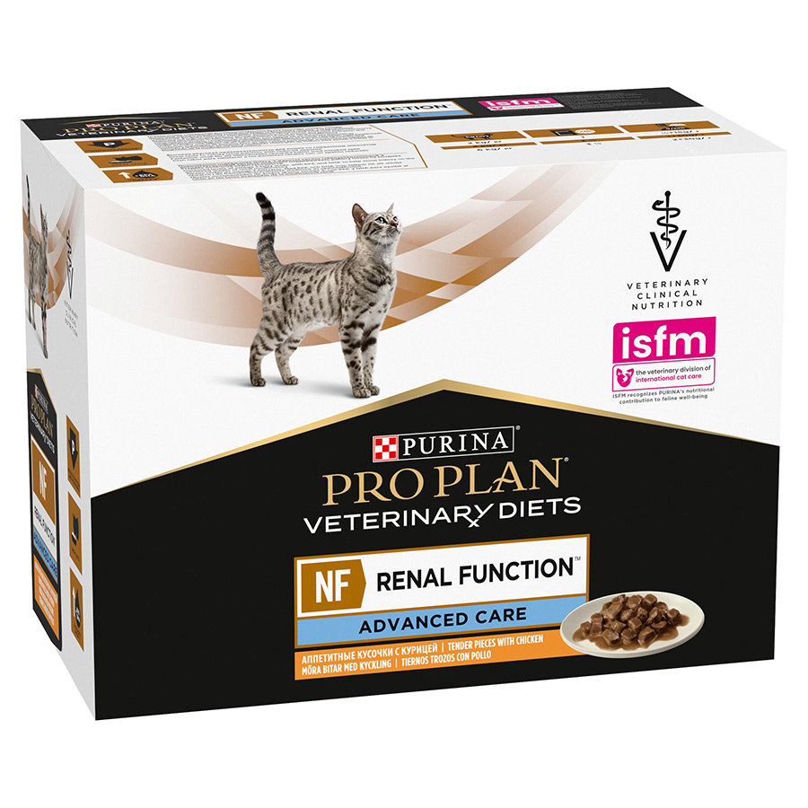 Pro Plan Vet Diet NF Care Renal Function Adult Wet Cat Food Chicken Pets