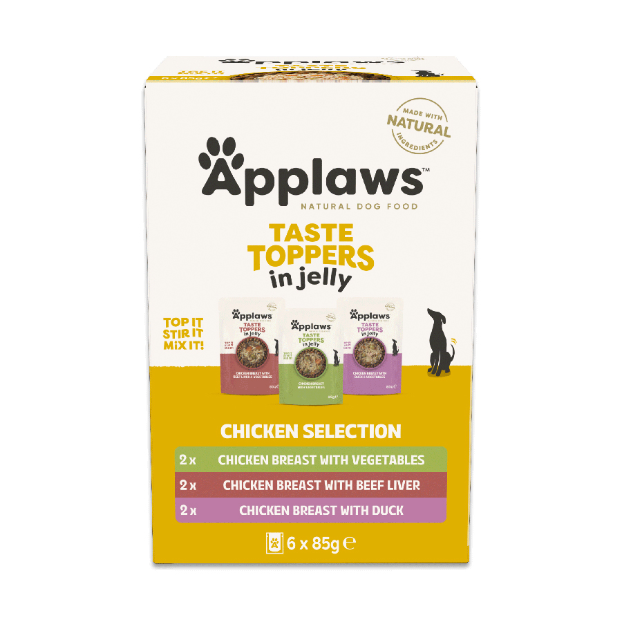Applaws Taste Toppers Natural Adult Wet Dog Food Chicken Breast in Broth