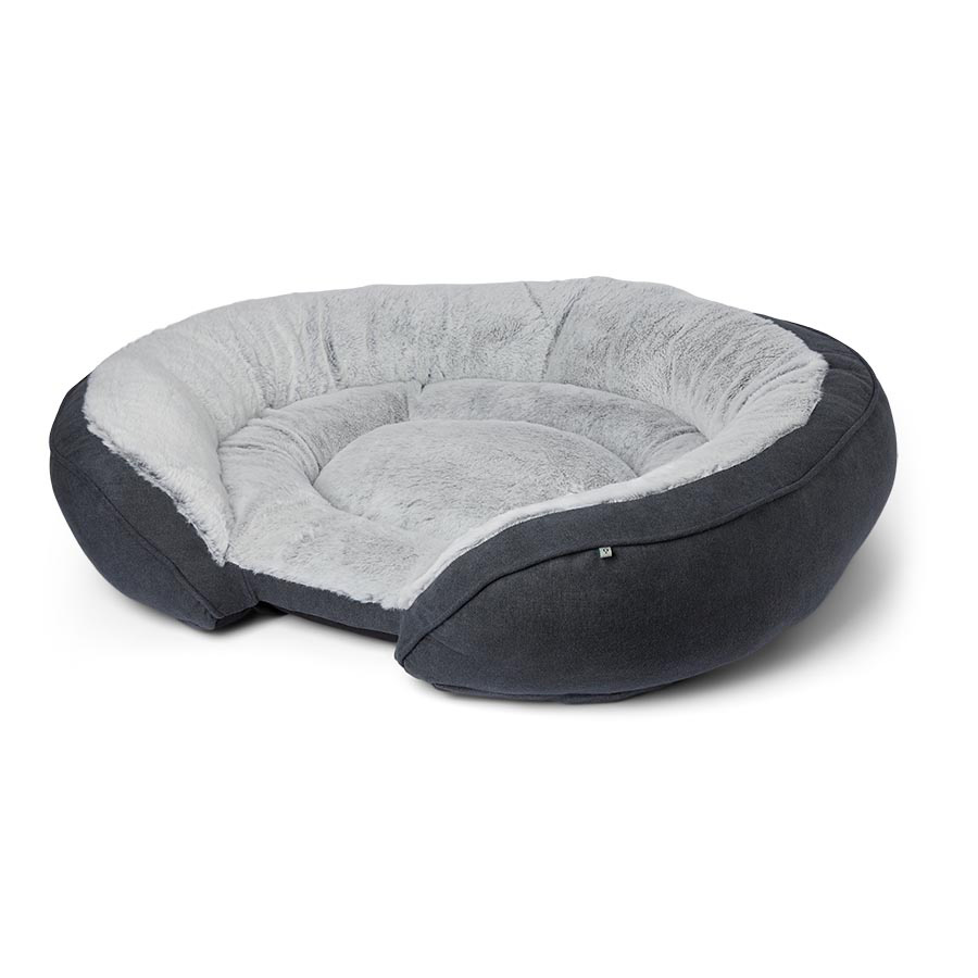 Grey dog bed pets at home best sale