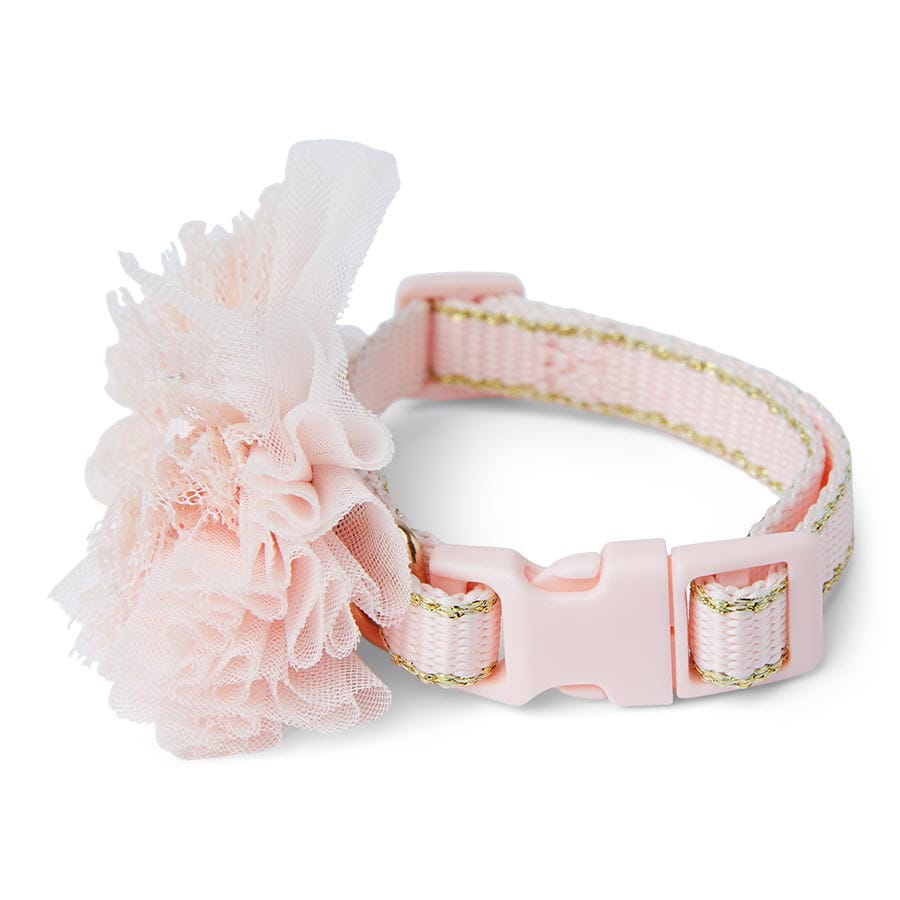 Pets At Home Sparkle Edge Bow Dog Collar Pink X Small / Small