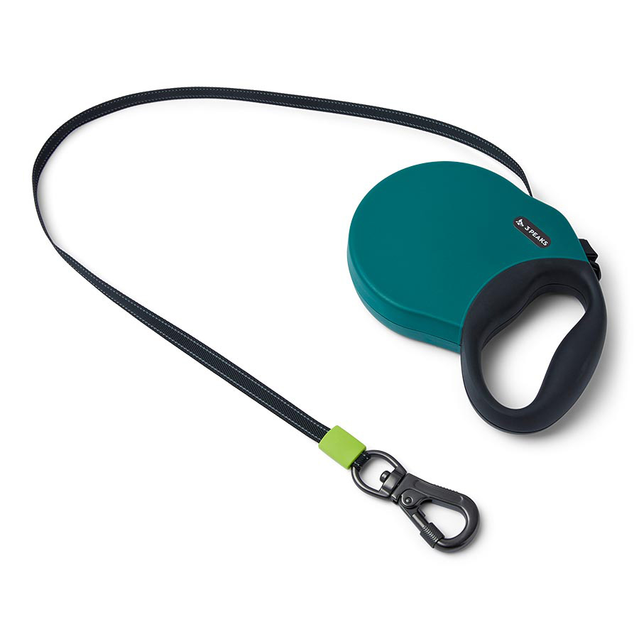 3-peaks-retractable-extending-dog-lead-large-green-pets