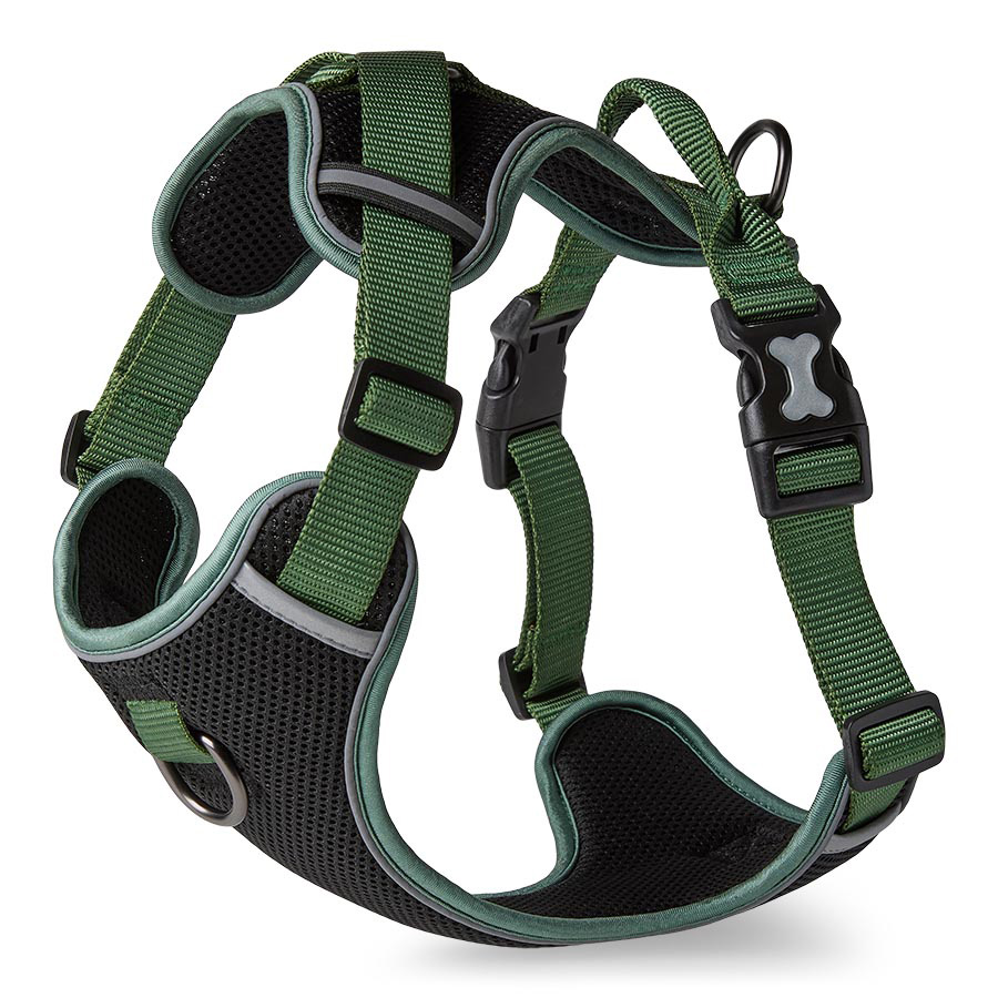 Pets at Home Chest Plate Dog Harness Green Pets