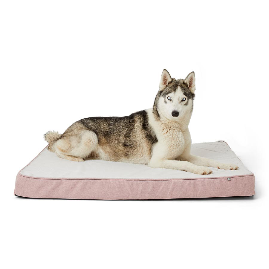 Noble Chenille Dog Mattress Pink Large