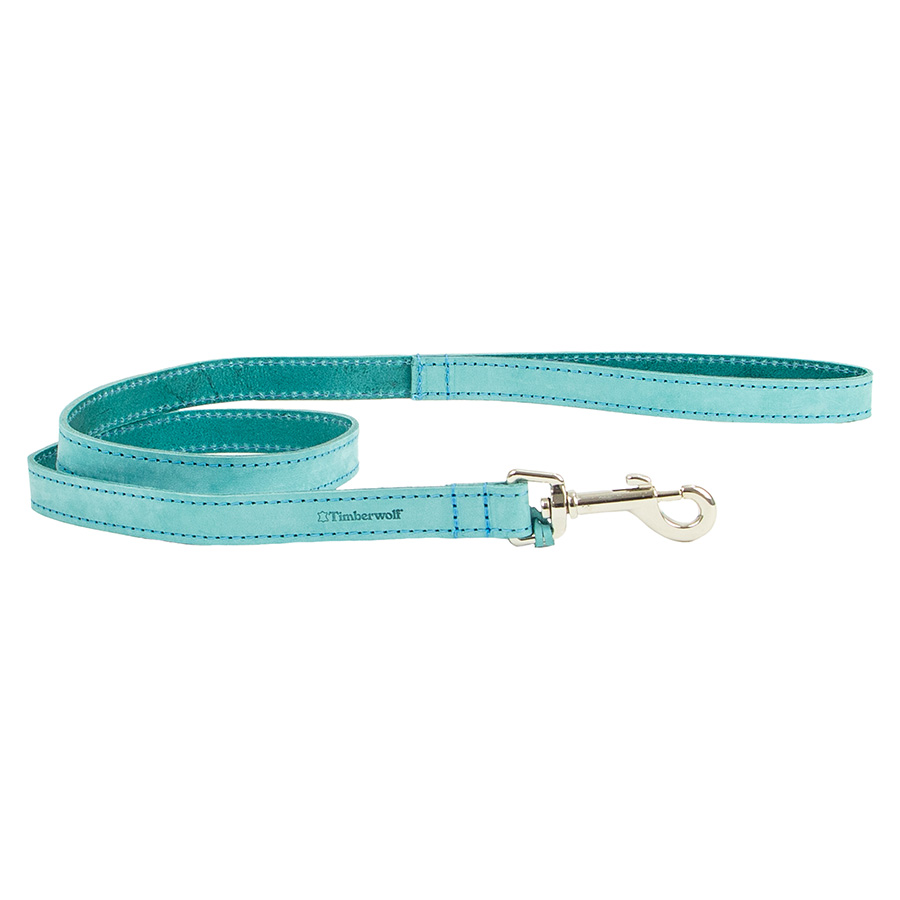 Ancol Timberwolf Leather Dog Lead Green 1 Metre