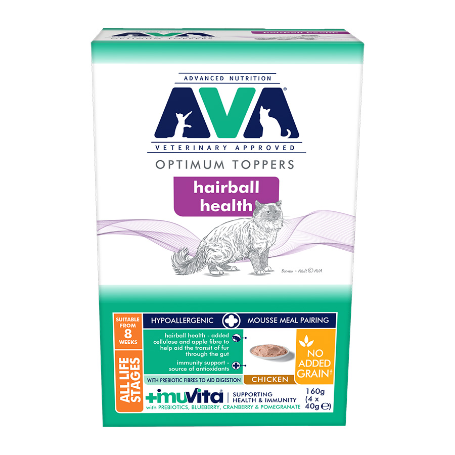 AVA Hairball Mousse Cat Food Topper | Pets