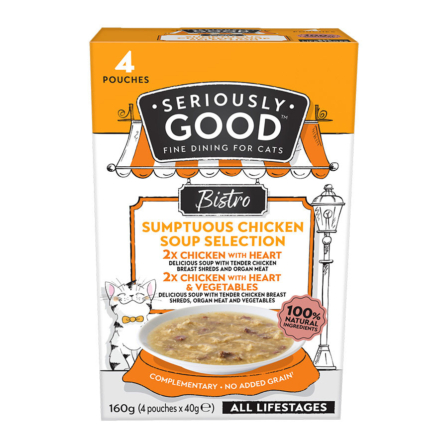 Seriously Good Wet Cat Food Chicken Soup Pets