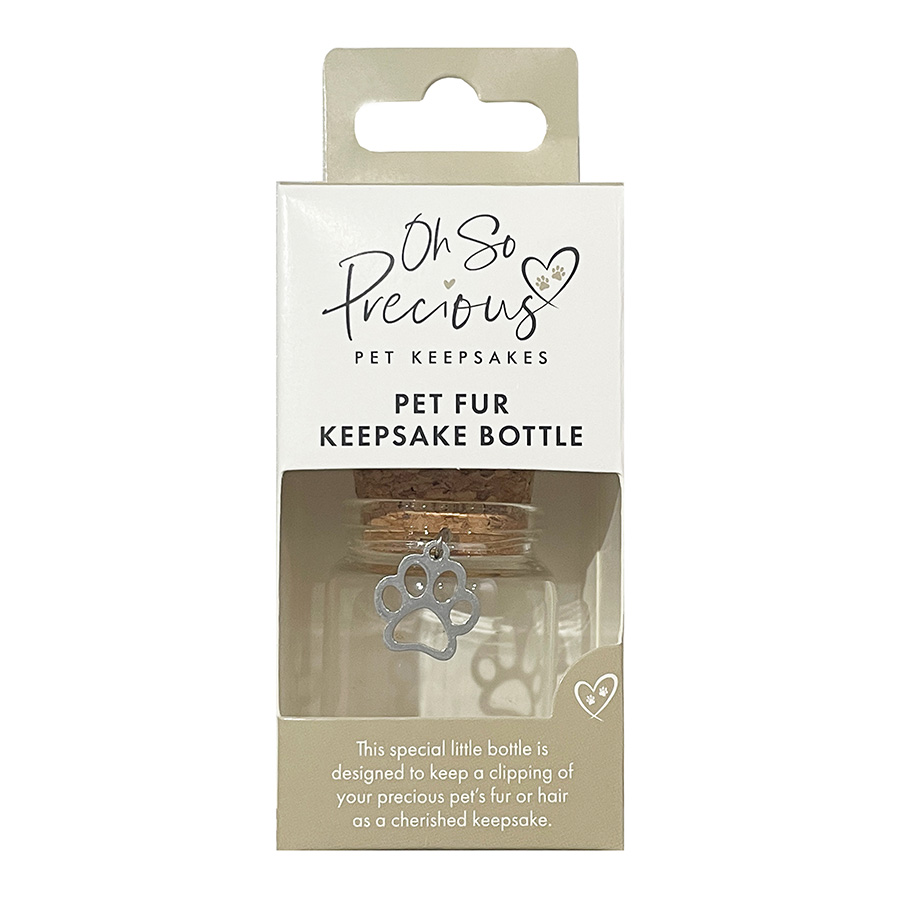 Oh So Precious Pet Fur Bottle Keepsake