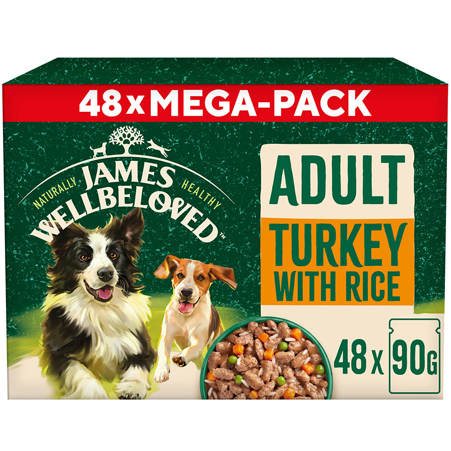 James Wellbeloved Adult Wet Dog Food Turkey Rice Pets