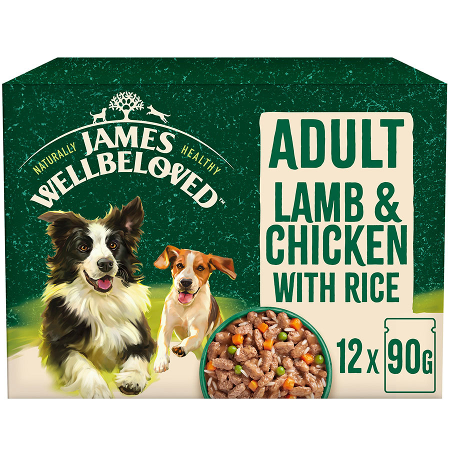 James Wellbeloved Adult Wet Dog Food Lamb, Chicken & Rice Gravy | Pets