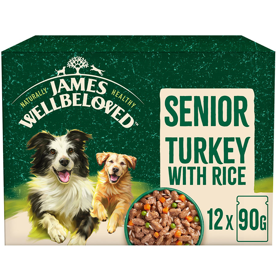 James Wellbeloved Senior Dog Wet Food Turkey Rice Pets