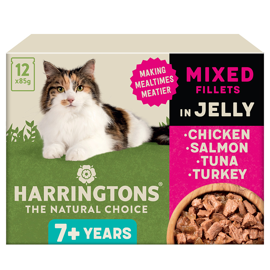 Harringtons Senior Cat Wet Food Mixed Variety In Jelly Pets