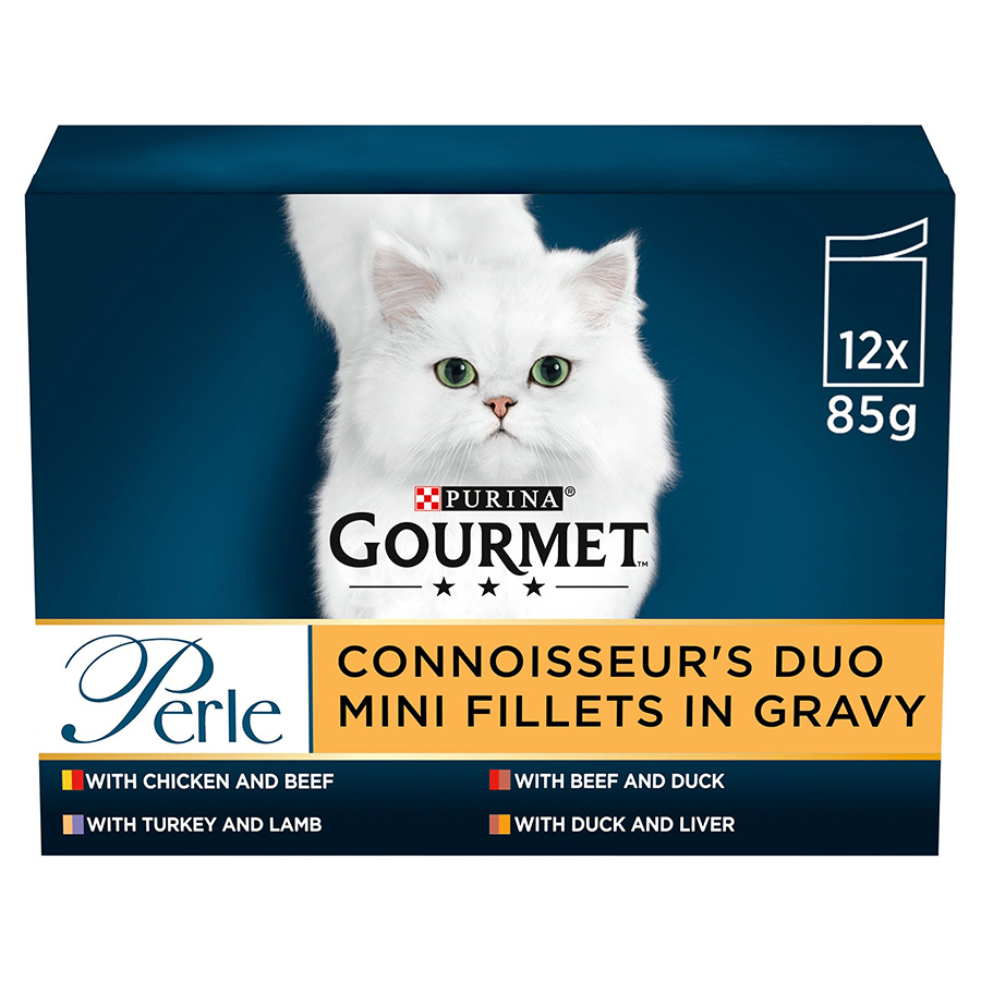 Gourmet Perle Connoisseur Duo Wet Adult Cat Food | Pets