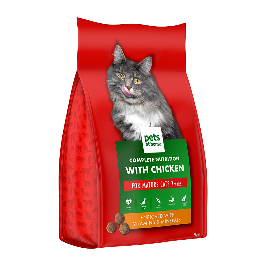 Pets at Home Complete Nutrition Mature Cat Dry Food Chicken Pets